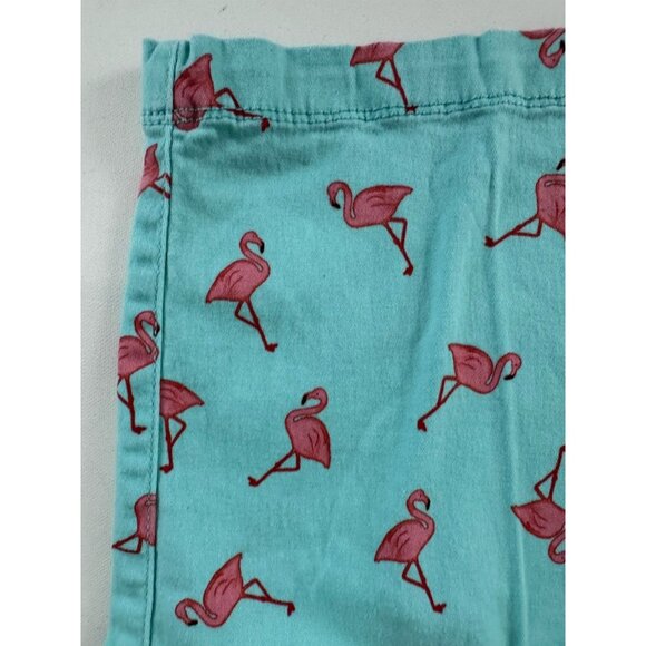 PLUGG FLEX Men's Turquoise With Flamingo Print Chino Shorts Sz 34 - Picture 2 of 6